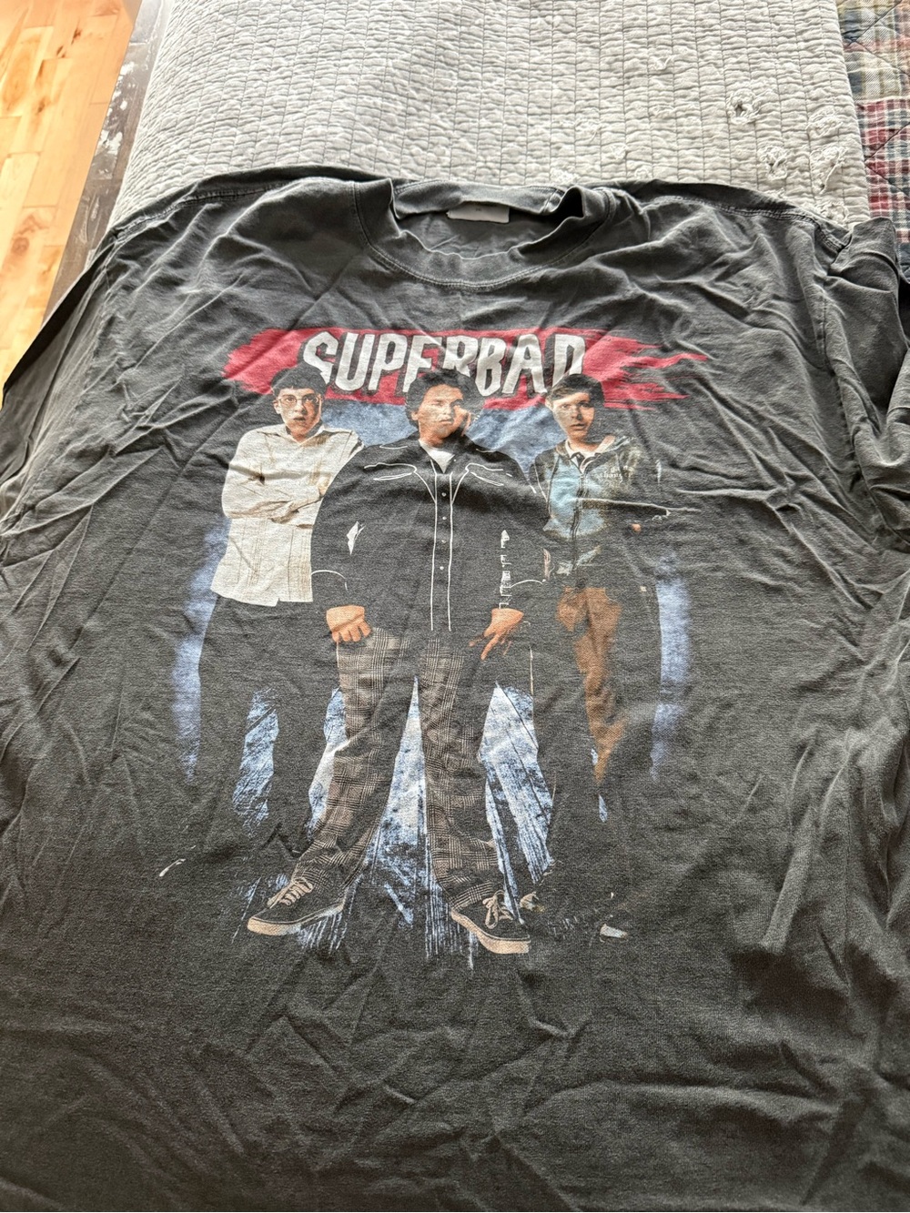 Black Superbad Graphic Short Sleeve Crewneck Tee